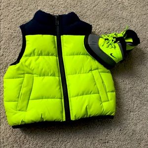 Baby vest and Nike boots